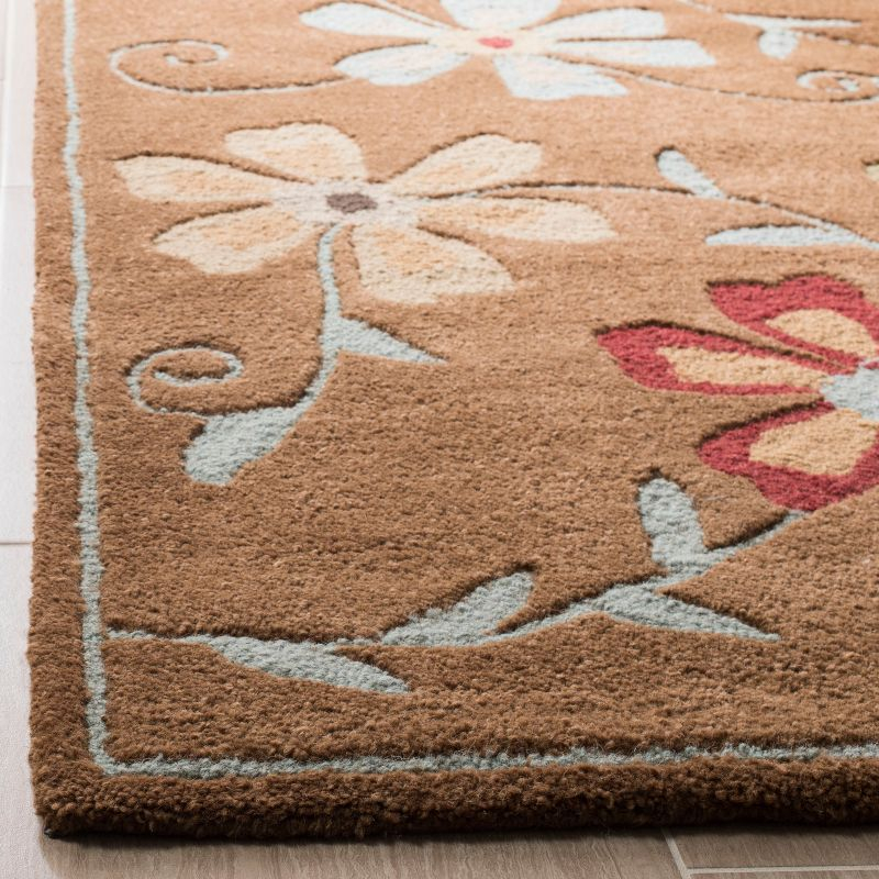 Blossom BLM784 Hand Hooked Accent Rug - Camel/Multi - 2'x3' - Safavieh.