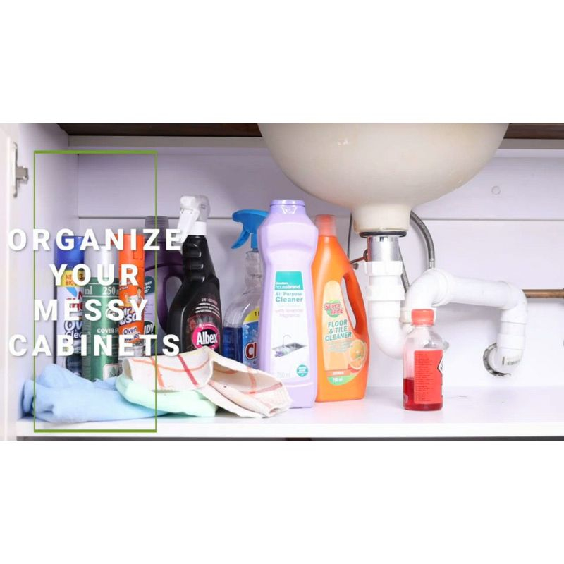 Hold N' Storage - 2 Tiers Under the Sink Organizer and Storage Pull Out - 11" W x 21" D