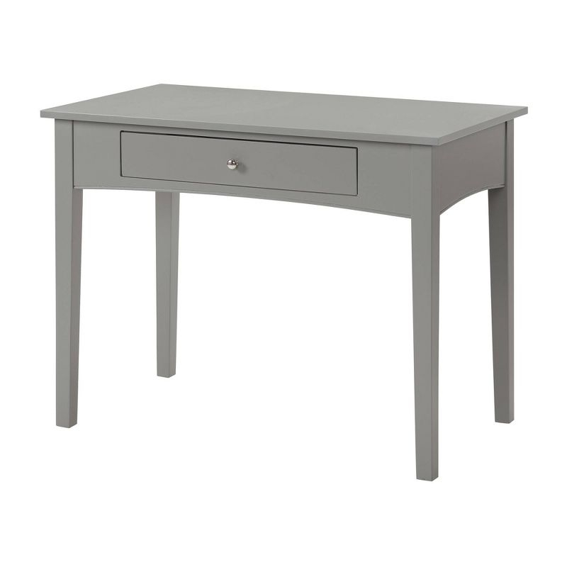 40" Shaker Cottage Desk Gray - Alaterre Furniture: Transitional Style, Pine Frame, Storage Drawer