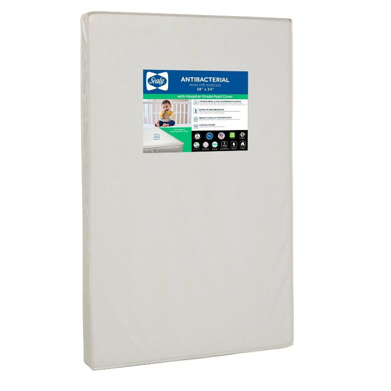 Sealy Mini Antibacterial Crib Mattress - 38"x24"