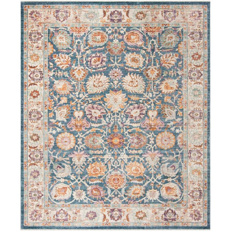 Illusion ILL710 Power Loomed Area Rug - Blue/Creme - 9'x12' - Safavieh