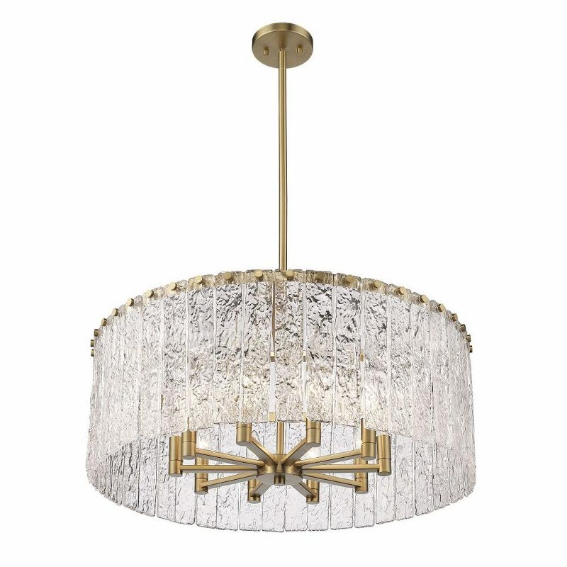 Z-Lite Glacier 10 - Light Chandelier in  Modern Gold