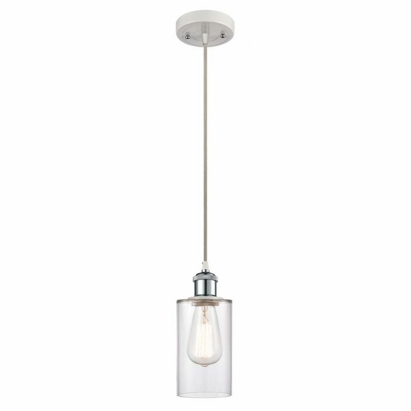 Innovations Lighting Clymer 1 - Light Pendant in  white/polished chrome