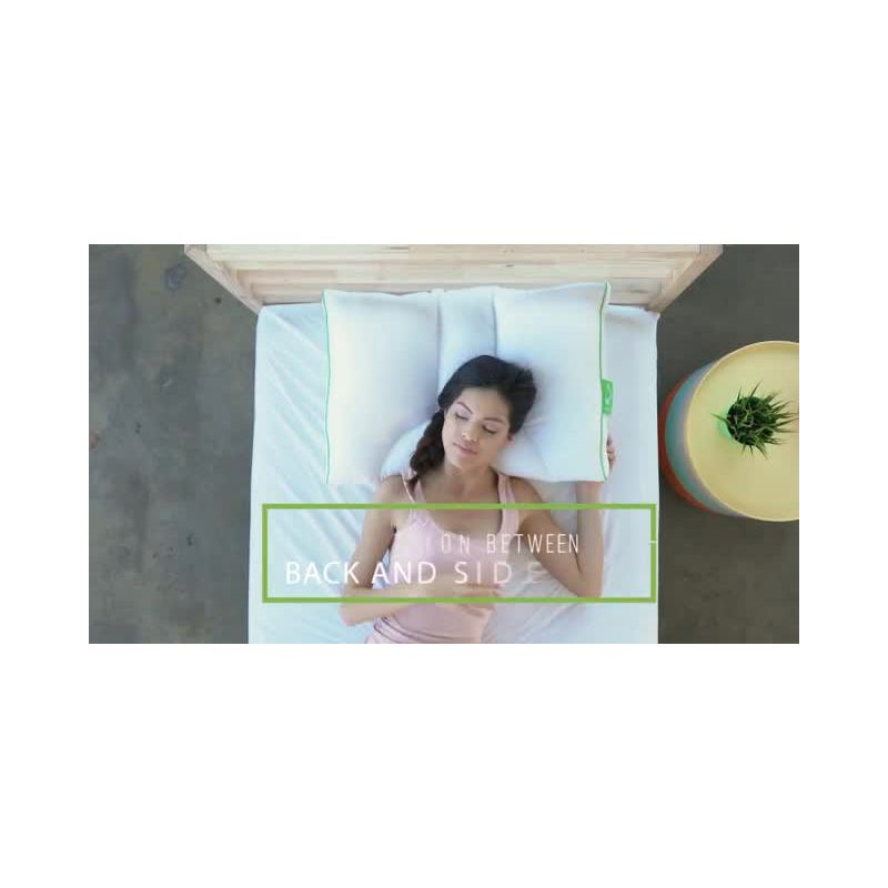 Medium Soft Dual Sleep Neck Pillow - Sleep Yoga: Cervical Support, Indoor U-Shape Travel Cushion, Woven Cotton & Polyester