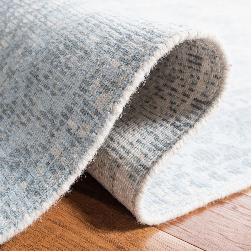 Restoration Vintage RVT708 Hand Loomed Indoor Area Rug - 6'x6' - Grey/Light Blue - Safavieh