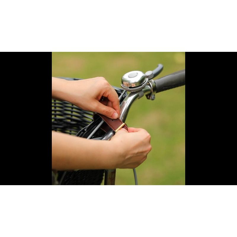 Wicker Front Cargo Bike Basket - Perfect for Riders of All Ages and Genders - for Beach Cruiser, Stationary Bike, E-bike, or Road Bike