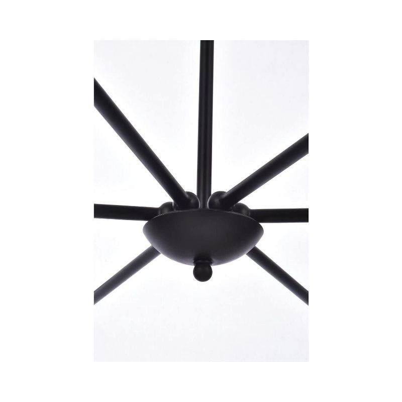 Elegant Lighting Cohen 36 inch pendant in black