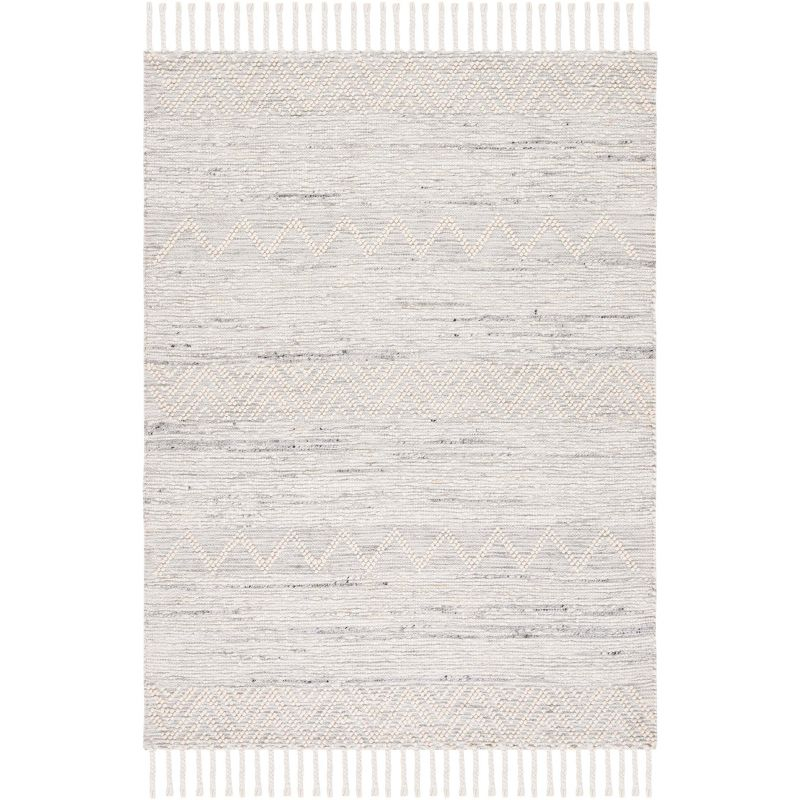 Natura NAT296 Hand Woven Indoor Area Rug - Ivory/Grey - 5'x8' - Safavieh