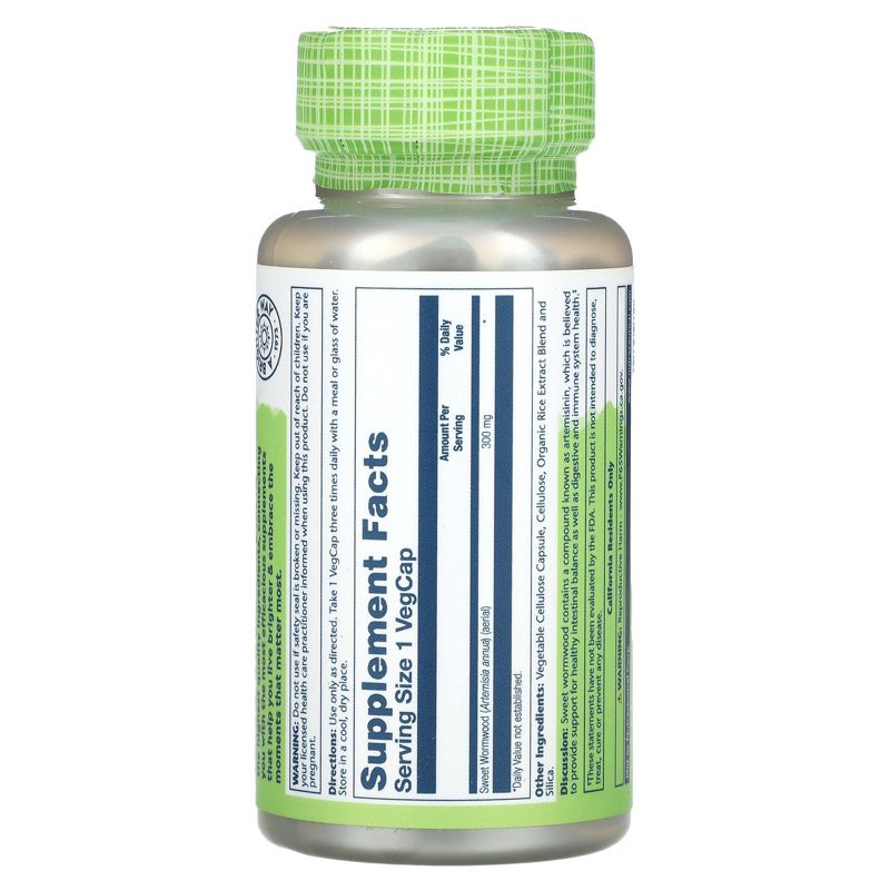 Solaray Sweet Wormwood, 300 mg, 100 VegCaps