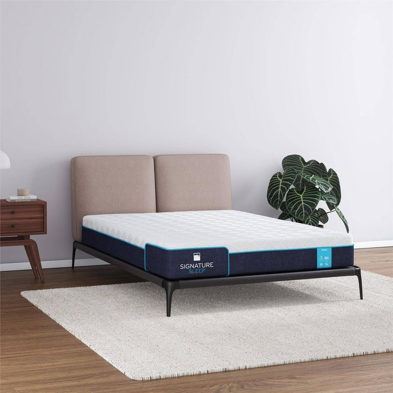 Signature Sleep Bliss 8" Charcoal Cool Gel Memory Foam Mattress Queen