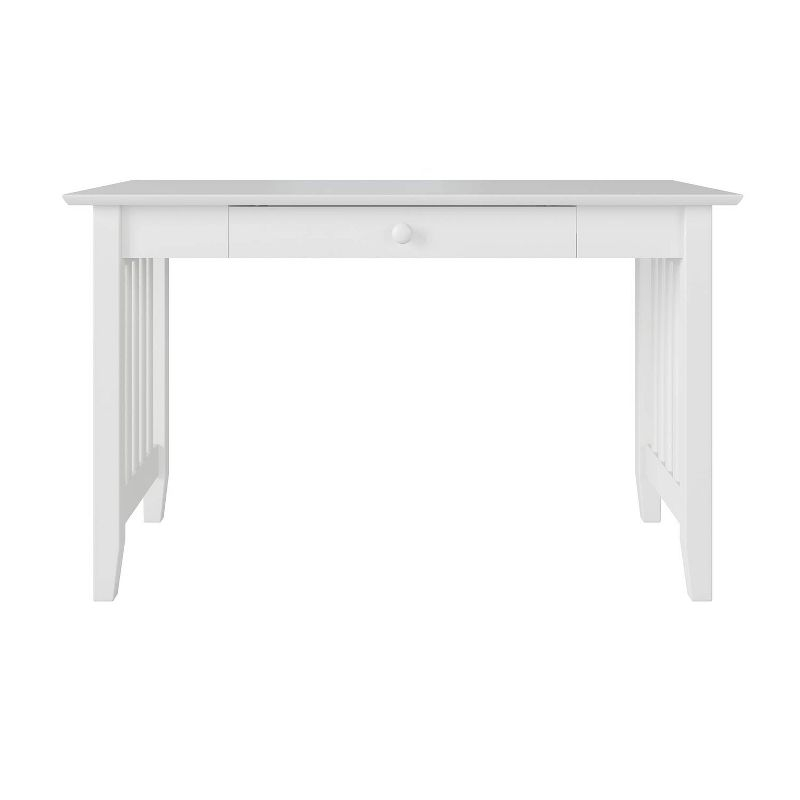 AFI Furnishings Mission Desk with Drawer and Charger White