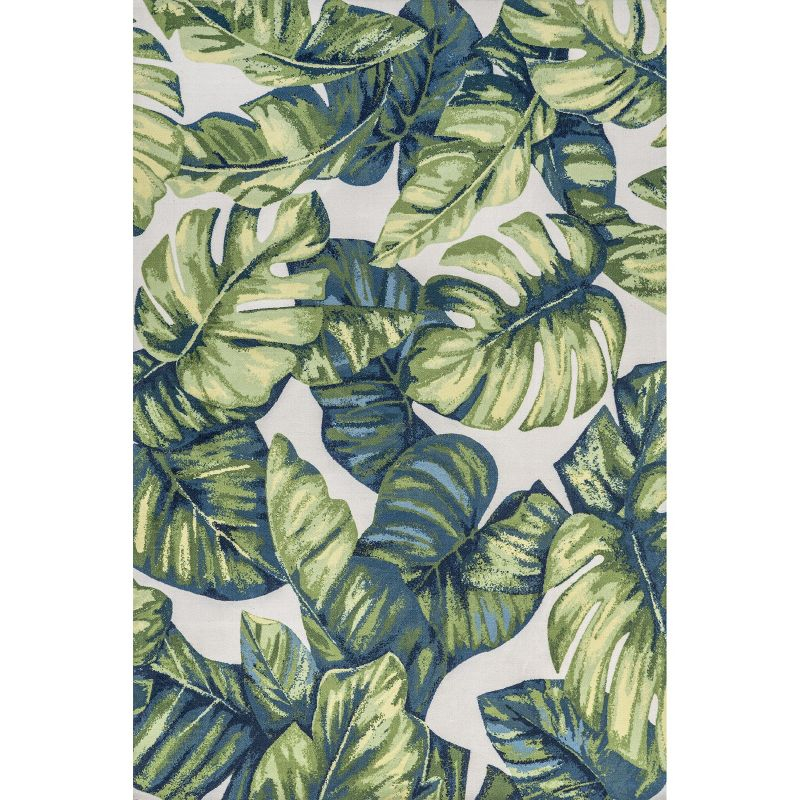 Nuloom Lisa Floral & Paisley 10x14 Indoor/Outdoor Area Rug for Living Room Patio Deck Front Porch Kitchen, Green Multicolor/Ivory