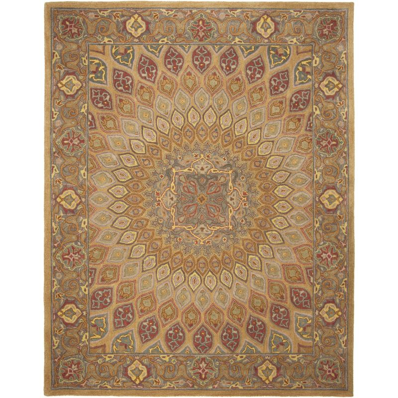 Heritage HG914 Hand Tufted Area Rug - Light Brown/Grey - 8'x10' - Safavieh.