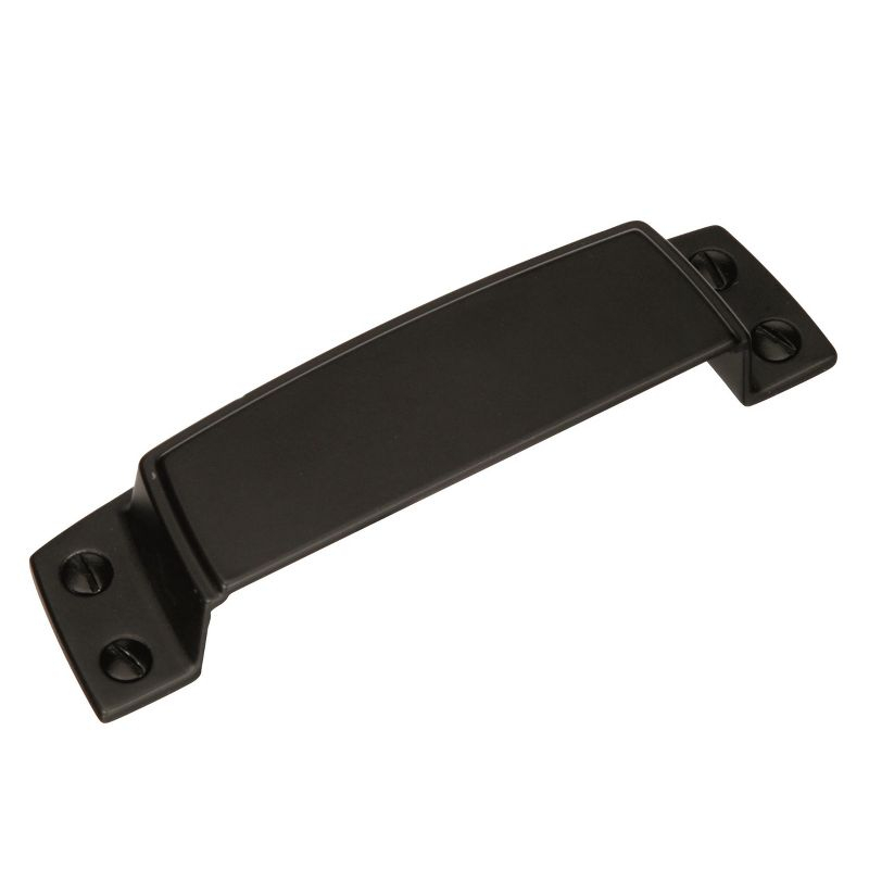 Amerock Highland Ridge 3-1/2 inch (89mm) Center-to-Center Black Bronze Cabinet Cup Pull