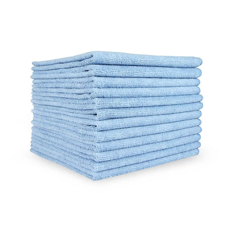 Smart Choice Microfiber Cleaning Cloths 12x12 30gm Blue (12/Pack)