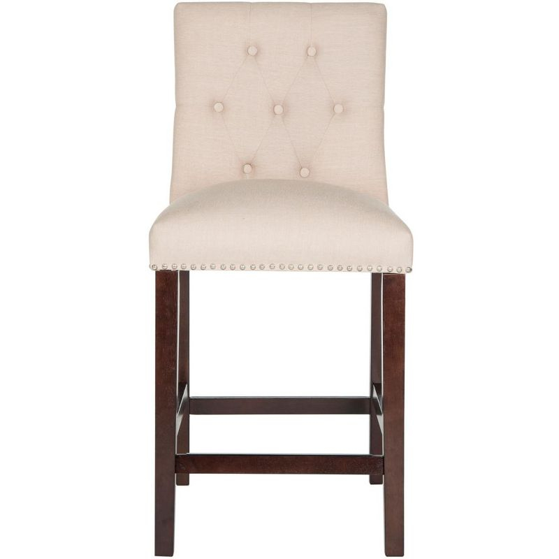 Norah Counter Stool (Set of 2) - FOX6209 - Beige - Safavieh Couture