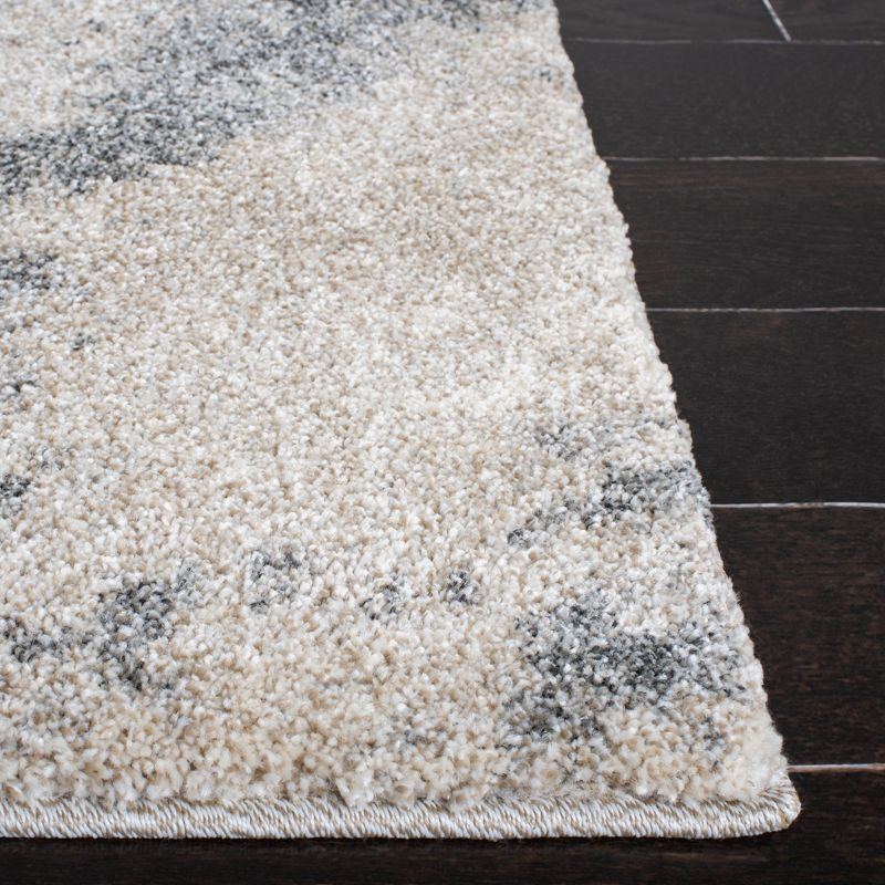 Retro RET2891 Power Loomed Runner Rug - Beige/Grey - 2'3"x9' - Safavieh.