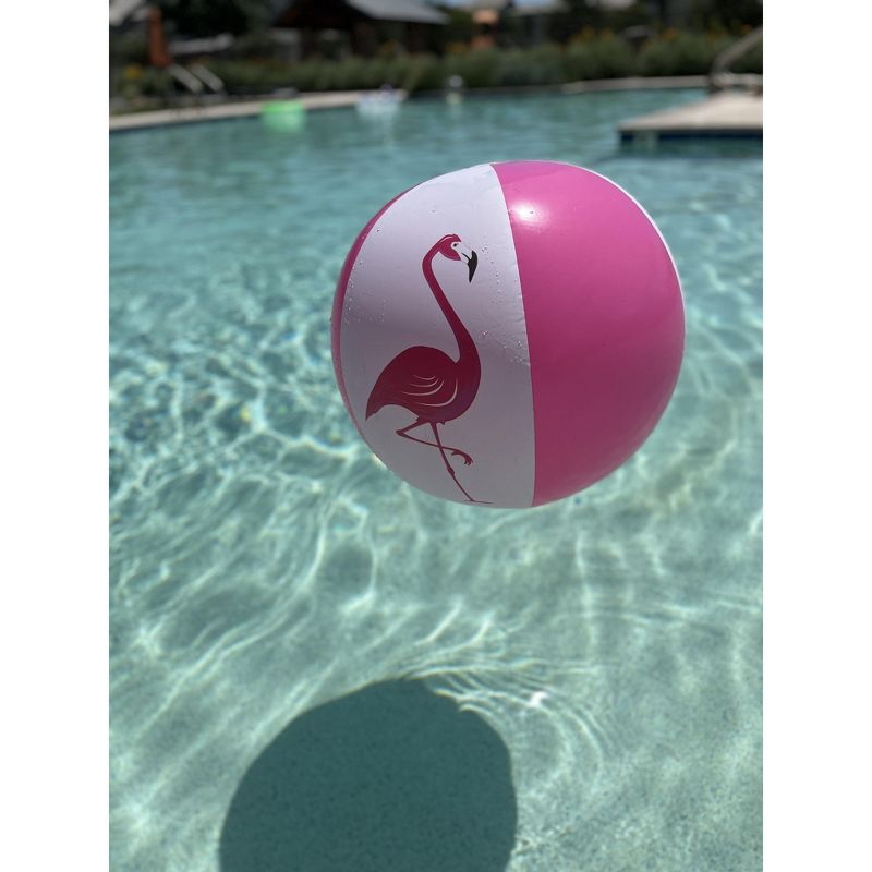 CocoNut Outdoor 27" Jumbo Beach Ball (3-Pack) - Pink Flamingo
