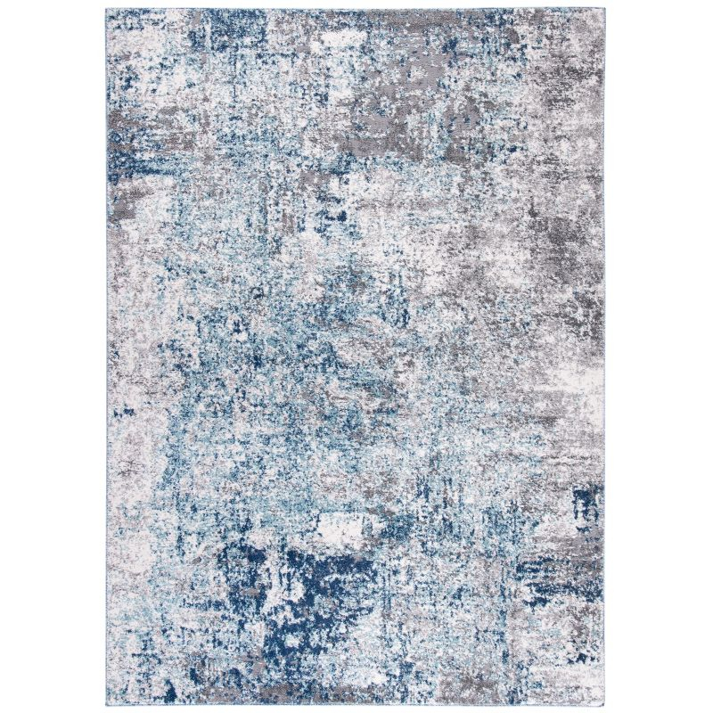 Aston ASN705 Power Loomed Indoor Area Rug - Light Blue/Grey - 5'3"x7'7" - Safavieh