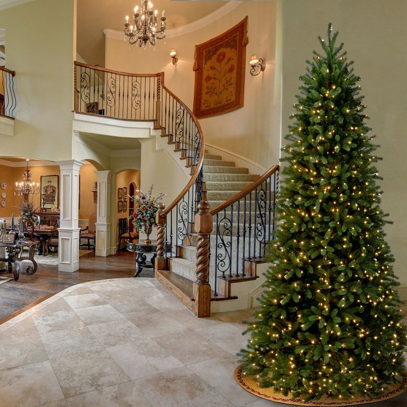 9' Prelit Slim Jersey Fraser Fir Artificial Christmas Tree Clear Lights - National Tree Company