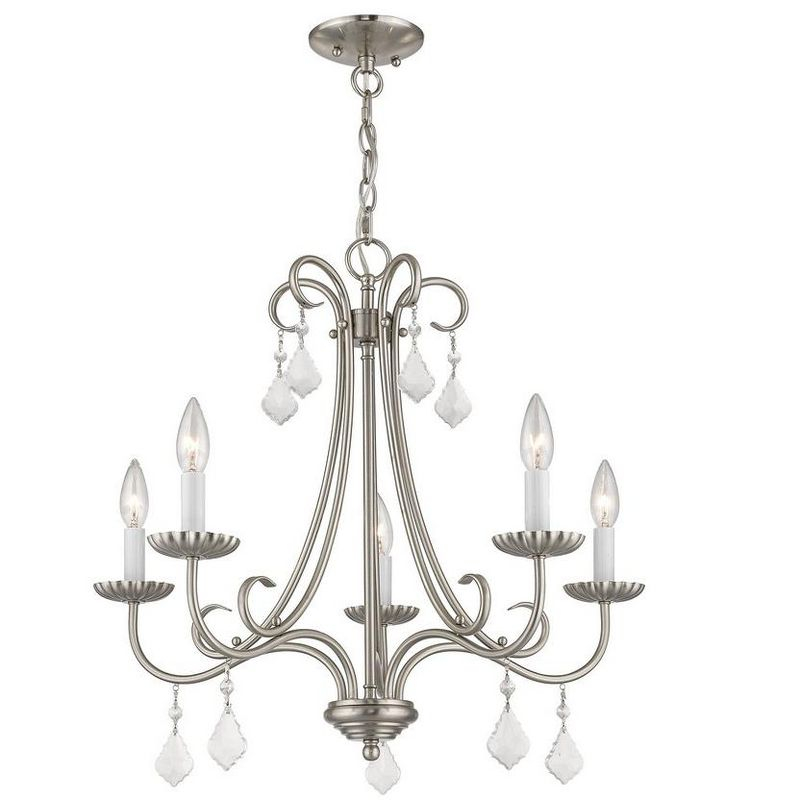 Livex Lighting Daphne 5 - Light Chandelier in  Brushed Nickel