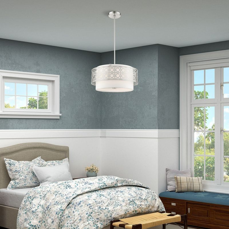 Livex Lighting Calinda 4 - Light Pendant in  Brushed Nickel