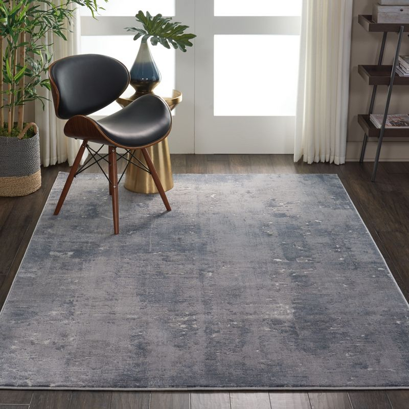 Nourison Rustic Textures Painterly Indoor Rug Grey 3'11" x 5'11"