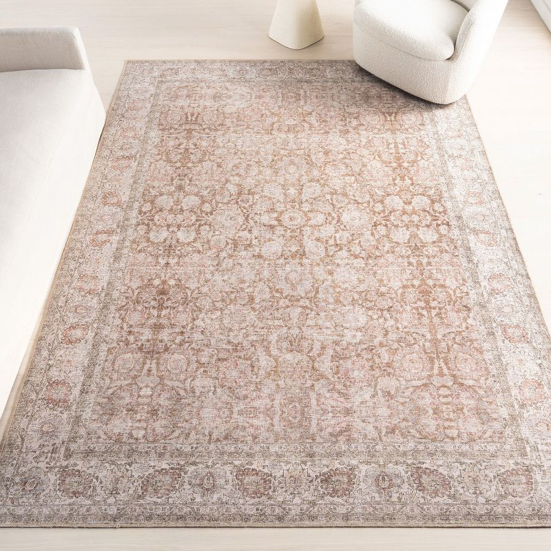 Nuloom Hillstone Collection Glenette Traditional Vintage Medallion Area Rug, 10' x 13', Ivory