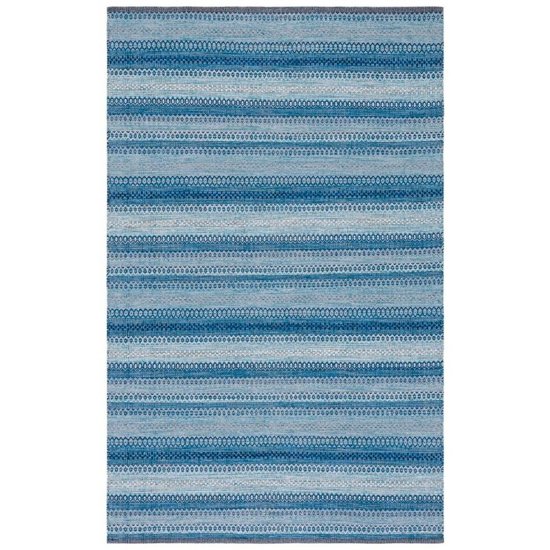 Kilim KLM475 Hand Woven Area Rug - Grey/Blue - 5'x8' - Safavieh.