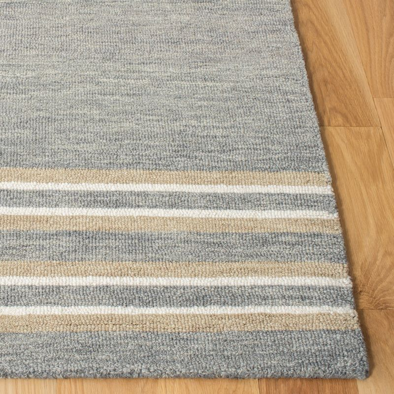 Metro MET603 Hand Tufted Indoor Area Rug - Grey/Brown - 6'x9' - Safavieh