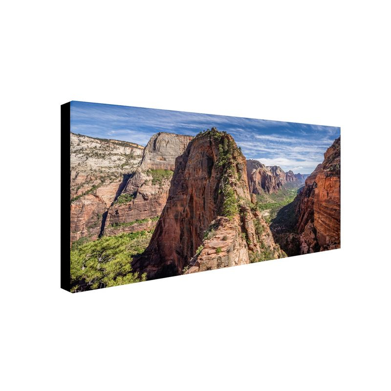 Trademark Fine Art - Pierre Leclerc 'Angels Landing' Canvas Art - 24x47