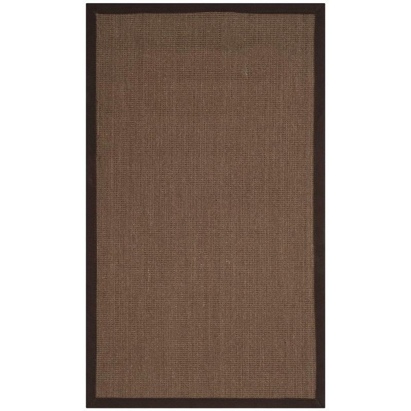 Natural Fiber NF131 Power Loomed Indoor Area Rug - Brown/Brown - 4'x6' - Safavieh