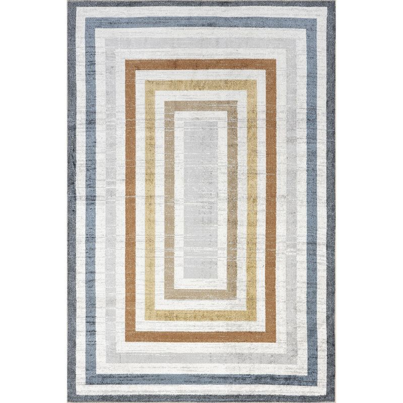 Nuloom Alienor Striped Pet Friendly Machine Washable Area Rug, 3' x 5', Multicolor