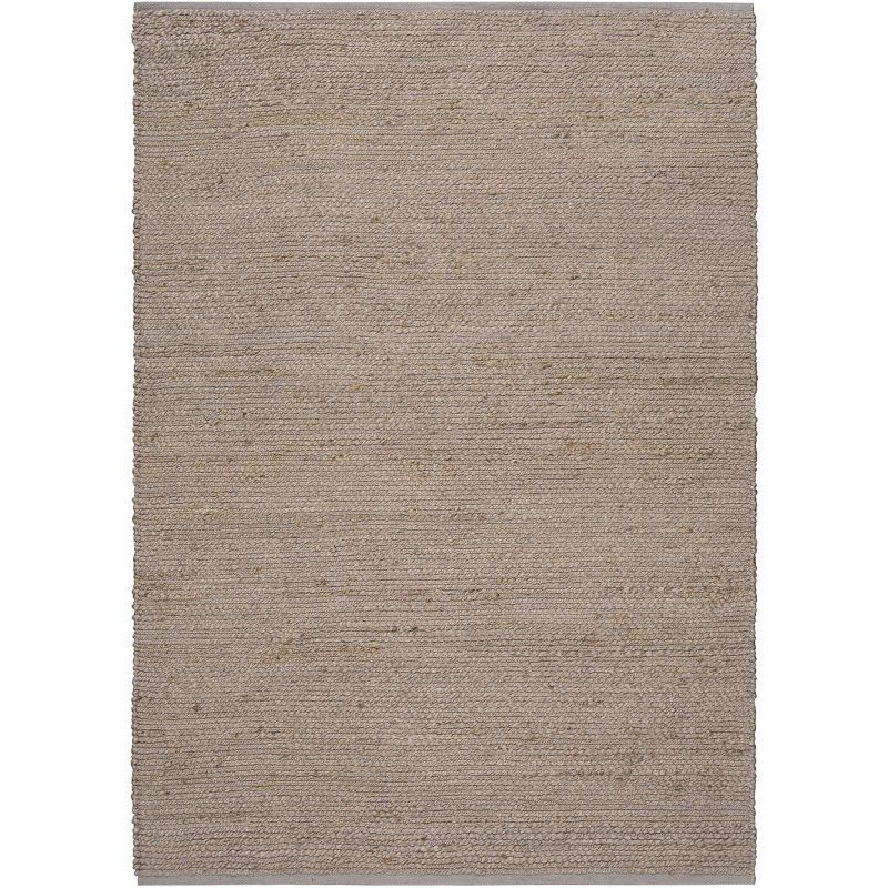 Nourison Natural Jute 4' x 6' Grey Farmhouse Indoor Rug