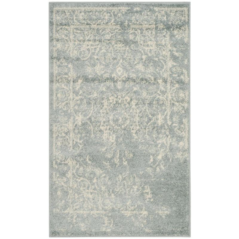 Adirondack ADR101 Power Loomed Area Rug - Slate/Ivory - 4'x6' - Safavieh.