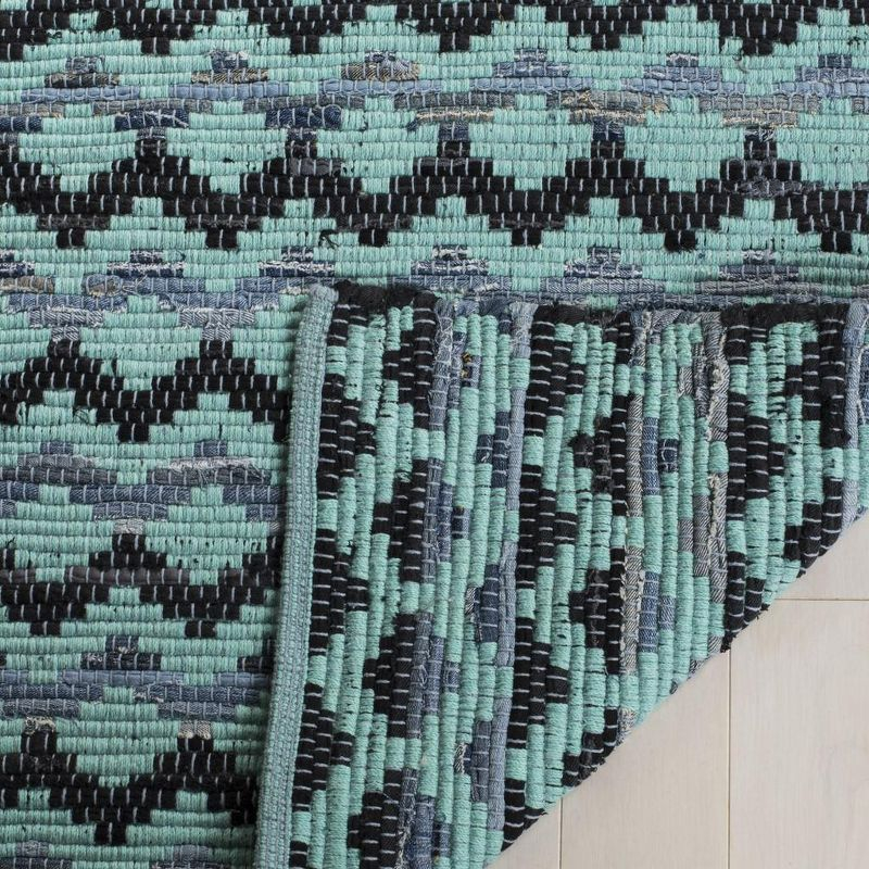Montauk MTK120 Hand Woven Indoor Accent Rug - Turquoise/Blue/Black - 3'x5' - Safavieh