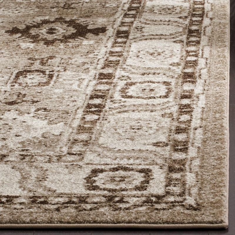 Vintage Hamadan VTH214 Power Loomed Indoor Area Rug - Taupe - 6'7"x6'7" - Safavieh.