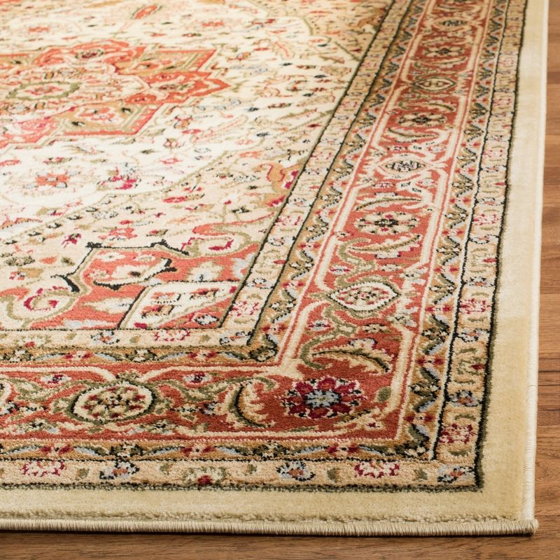 Lyndhurst LNH330 Power Loomed Area Rug - Ivory/Rust - 4'x6' - Safavieh.