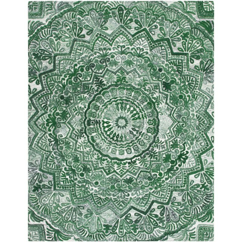 Marquee MRQ110 Hand Tufted Area Rug - Green/Ivory - 8'x10' - Safavieh.
