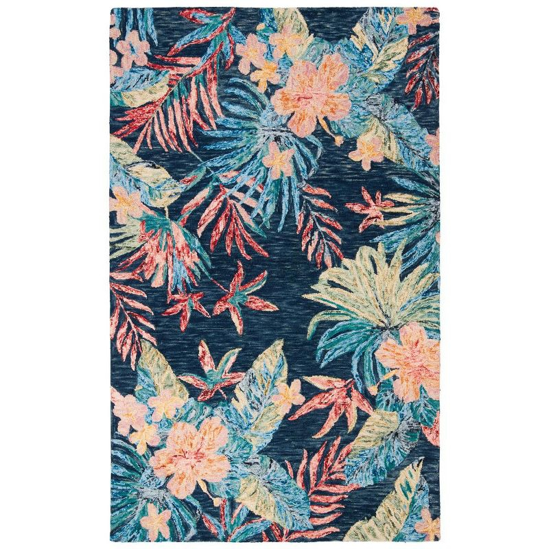 Aspen APN524 Hand Tufted Area Rug - Blue/Pink - 6'x9' - Safavieh.