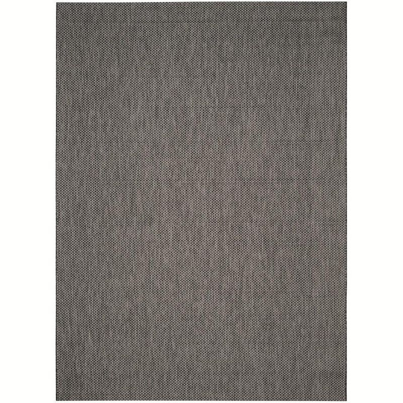 Courtyard CY8521 Power Loomed Indoor/Outdoor Area Rug - Black/Beige - 8'9"x11'9" - Safavieh.