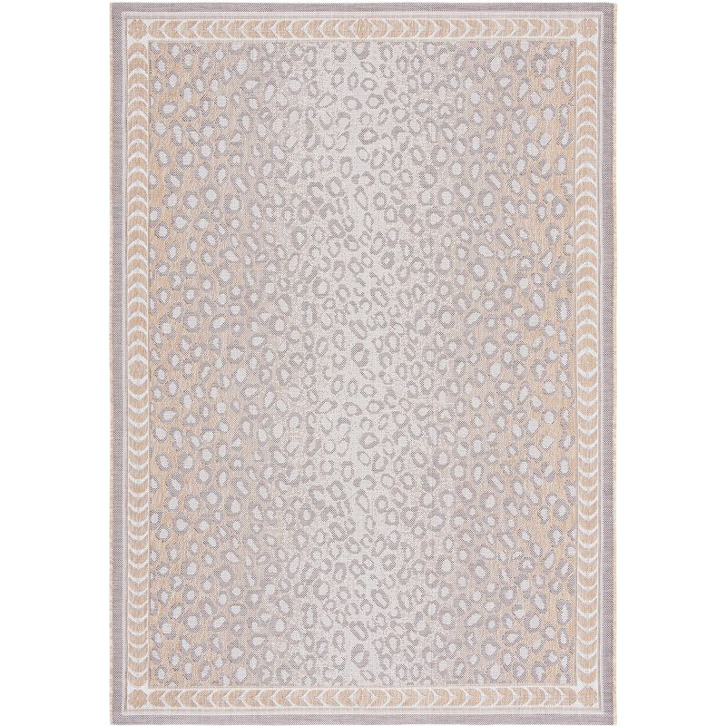 Courtyard CY6100 Power Loomed Indoor/Outdoor Accent Rug - Beige/Gold - 2'x3'7" - Safavieh.