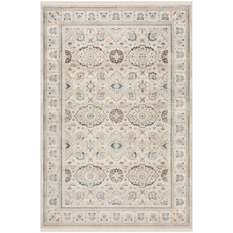 Vintage Persian VTP444 Power Loomed Indoor Area Rug - Ivory/Light Grey - 5'x7'6" - Safavieh