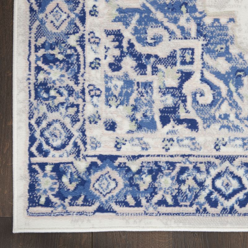 Nourison Whimsicle WHS03 Indoor only Area Rug - Ivory Blue 8' x 10'