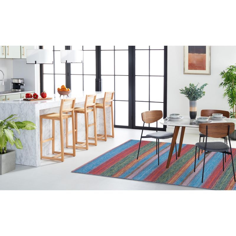 Montauk MTK851 Hand Woven Area Rug - Blue/Orange - 3'x5' - Safavieh.