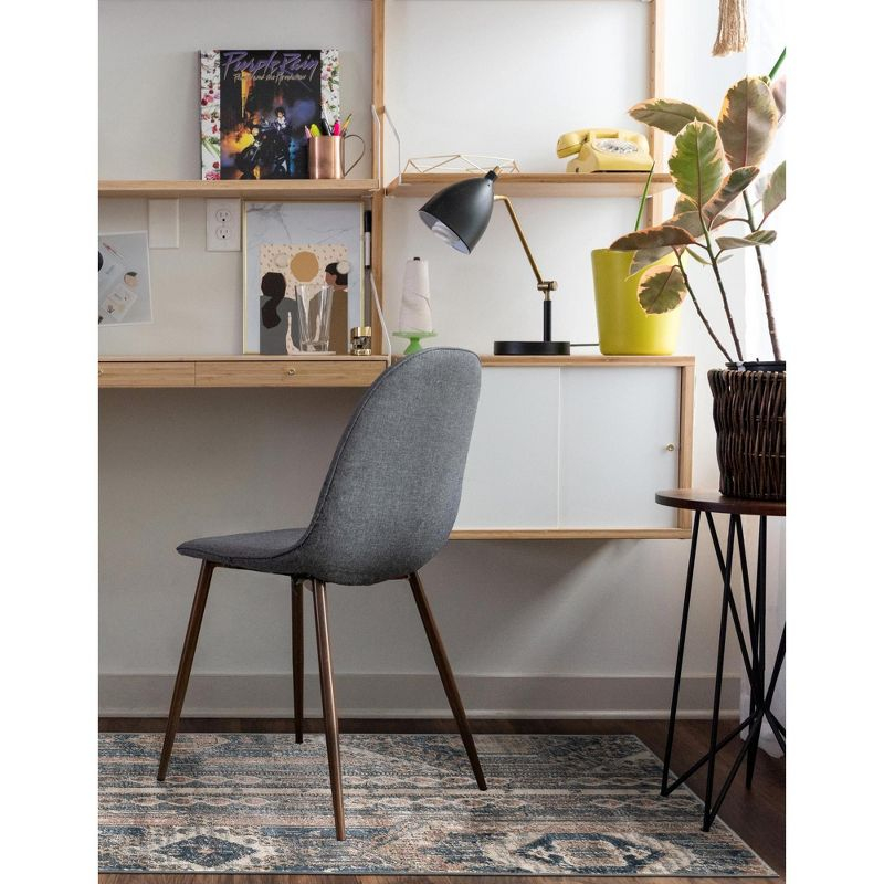 Unique Loom Portland Collection Area Rug - Orford (2' 2" x 12' Runner Navy Blue/Blue)