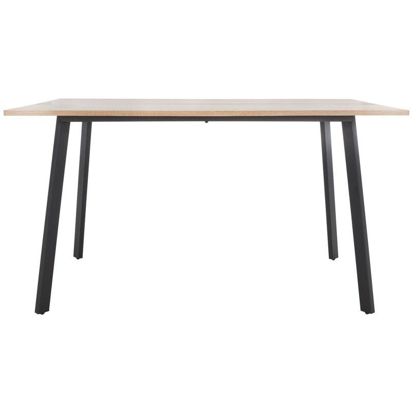 Leith Dining Table - Natural/Black - Safavieh