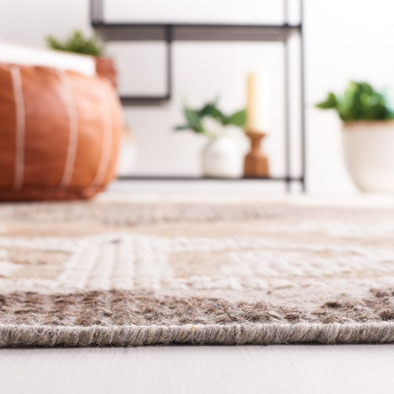 Kenya KNY312 Hand Knotted Accent Rug - Brown/Charcoal - 2'x3' - Safavieh.