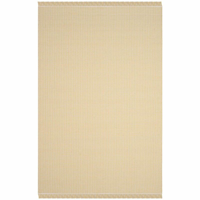Montauk MTK340 Hand Woven Indoor Area Rug - Ivory/Yellow - 6'x9' - Safavieh