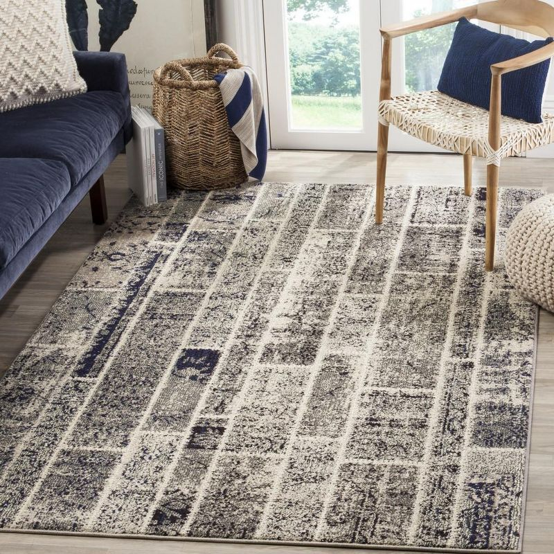 Monaco MNC216 Power Loomed Indoor Area Rug - Grey/Multi - 8'x11' - Safavieh